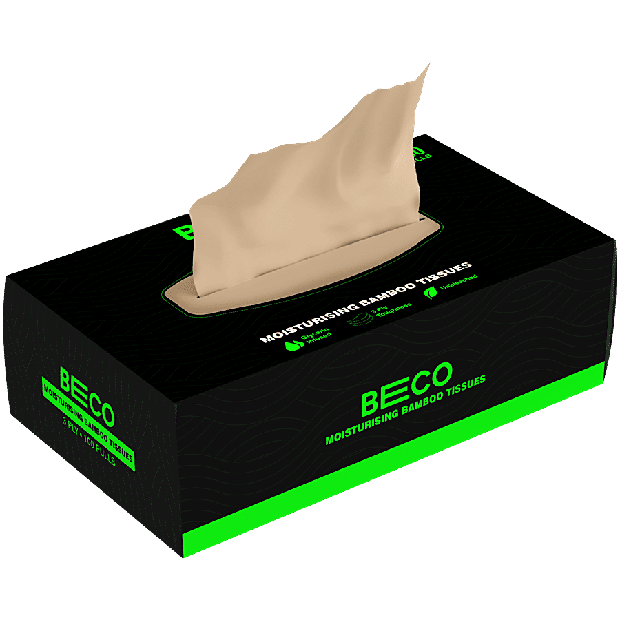 Beco Moisturising Bamboo Tissues 3 Ply 100 Pulls