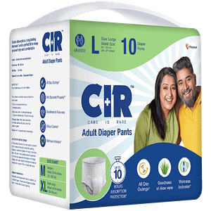 Cir Premium Tape Style Adult Diapers Unisex L 10 Pcs