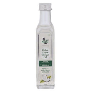 Diving Duck Extra Virgin Coconut Oil Cold Pressed Centrifuge 250 Ml Glass Bottle