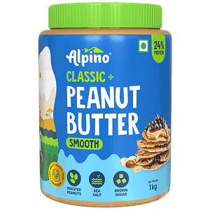 Alpino Classic Peanut Butter Smooth Gluten Free Non Gmovegan 1 Kg Jar