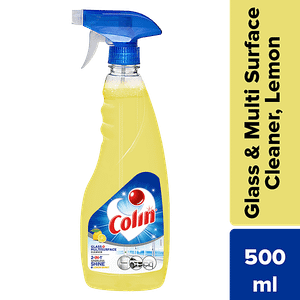 Colin Glass Surface Cleaner Liquid Spray Lemon Burst 500 Ml Bottle