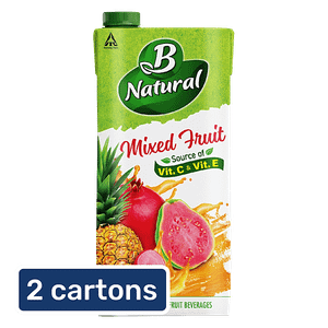 B Natural Juice Mixed Fruit Merry 2x1 L
