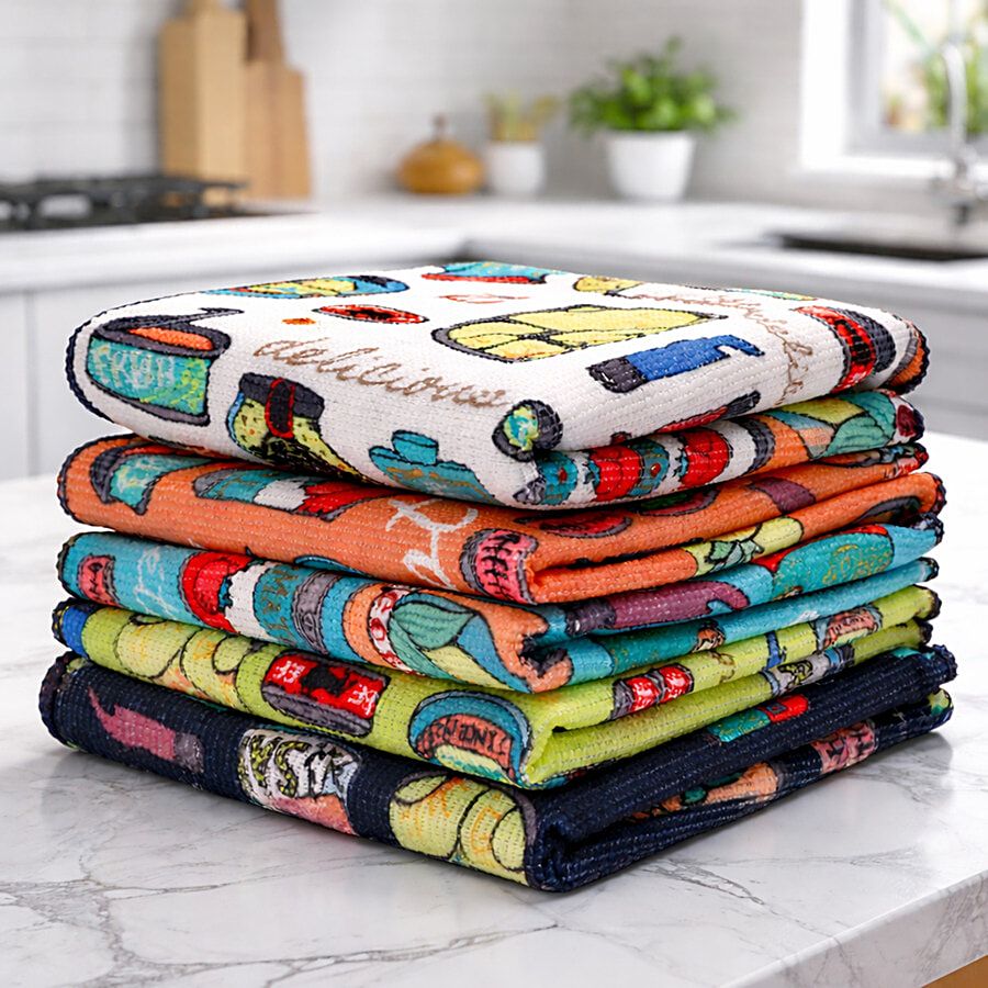 Cutting Edge Designer Care Microfiber Cleaning Cloth 5 Pcs