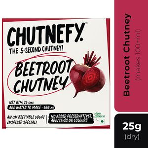 Chutnefy 5 Second Beetroot Chutney 100 Plant Based No Preservatives Additives Or Colours 30 G