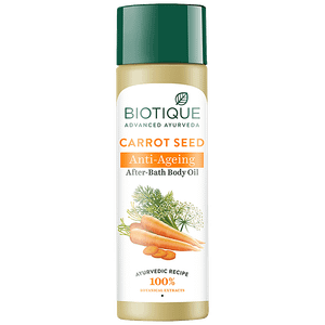 Biotique Bio Carrot Seed Anti Aging After Bath Body Oil 120 Ml