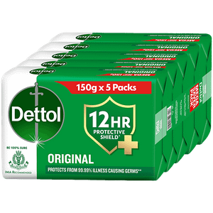 Dettol Original Germ Protection Bathing Soap Bar 750 Gm Pack Of 5