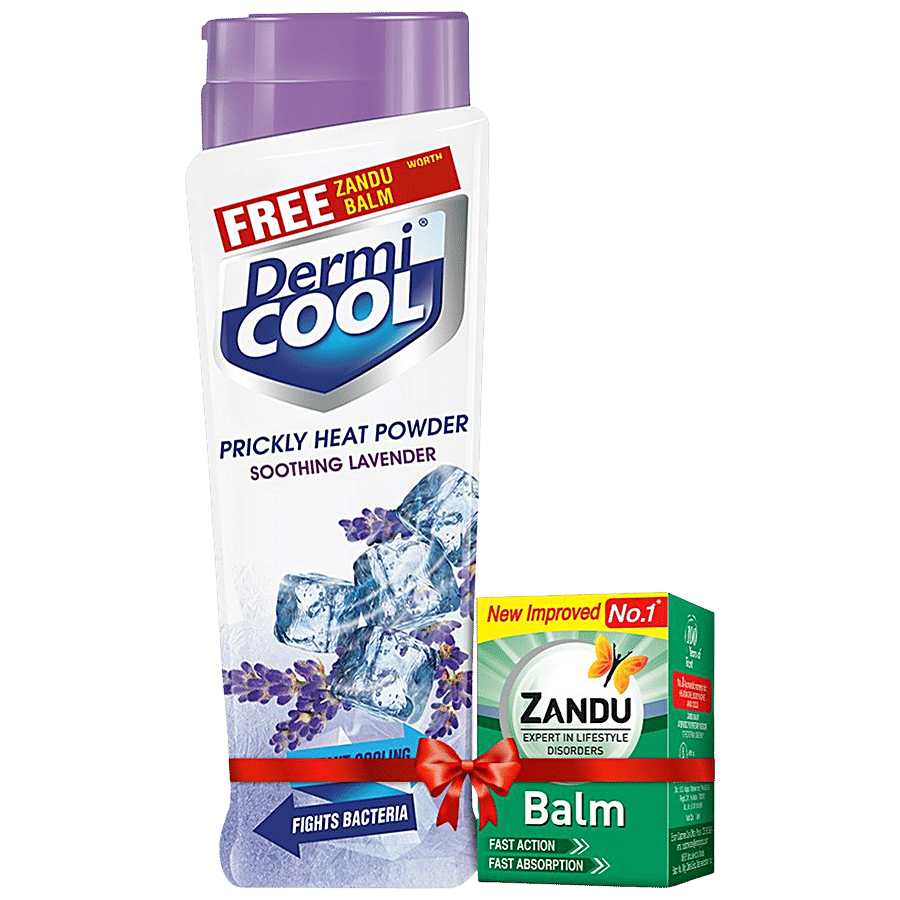 Dermi Cool Prickly Heat Powder Soothing Lavender 150 G