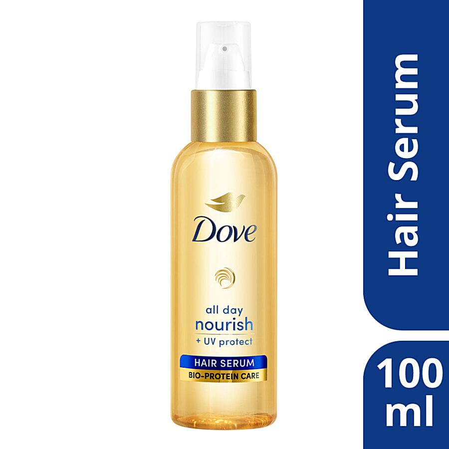 Dove All Day Nourish Uv Protect Hair Serum For All Hair Types 100 Ml