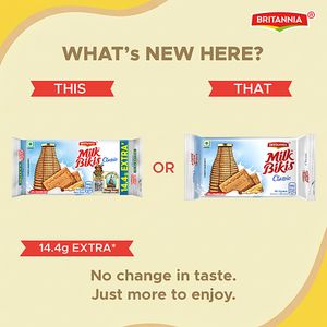 Britannia Milk Bikis Classic Biscuit Zero Trans Fat 120 G
