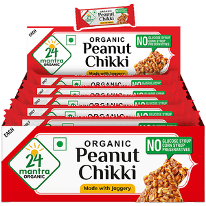 24 Mantra Organic Peanut Chikki 200 G