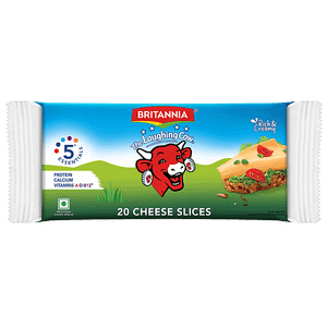 Britannia Cheese Slices Creamy Rich In Protein Calcium 400 G
