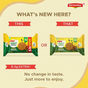 Britannia Nutri Choice Seeds Biscuits 100 Atta High In Fibre Healthy Snacks 75 G