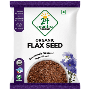 24 Mantra Organic Flax Seeds Organic 200 G Pouch
