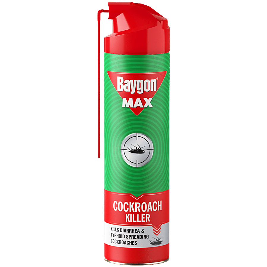 Baygon Cockroach Killer Spray Knocks Down In Less Than 30 Seconds 400 Ml