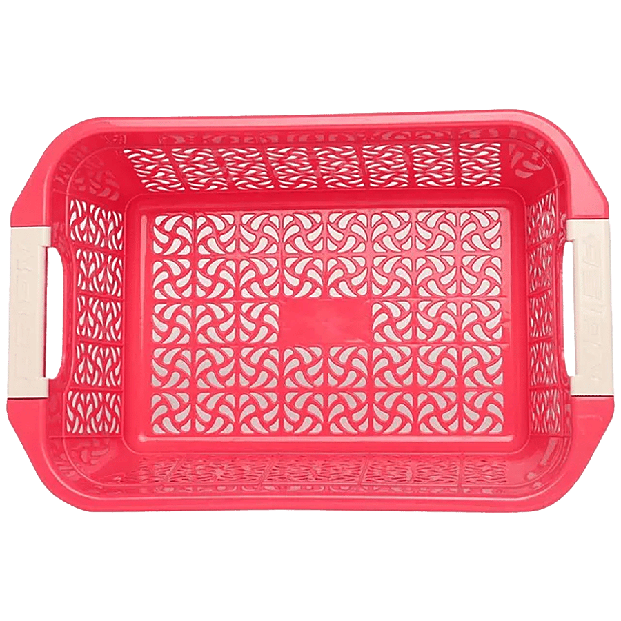 Asian Ideal Basket Plastic Junior Nested Assorted Colour High Quality Sturdy 1 Pc