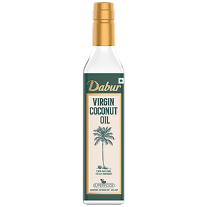 Dabur Virgin Coconut Oil Cold Pressed 100 Natural Unrefined Helps Boost Immunity 500 Ml Bottle