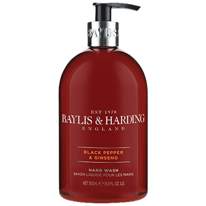 Baylis Harding Hand Wash Liquid Black Pepper Ginseng With Moisturisers No Parabens 500 Ml