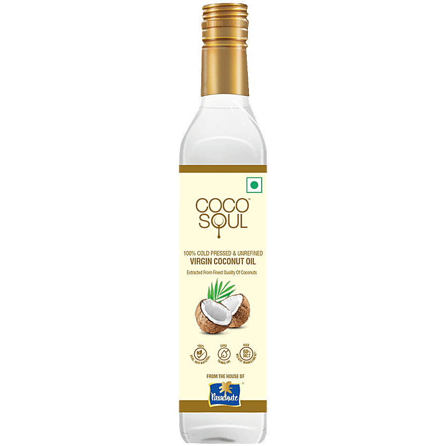 Coco Soul Virgin Coconut Oil Cold Pressed Natural 500 Ml