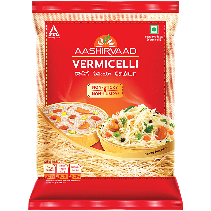 Aashirvaad Vermicelli Made From High Quality Wheat Non Sticky 850 G