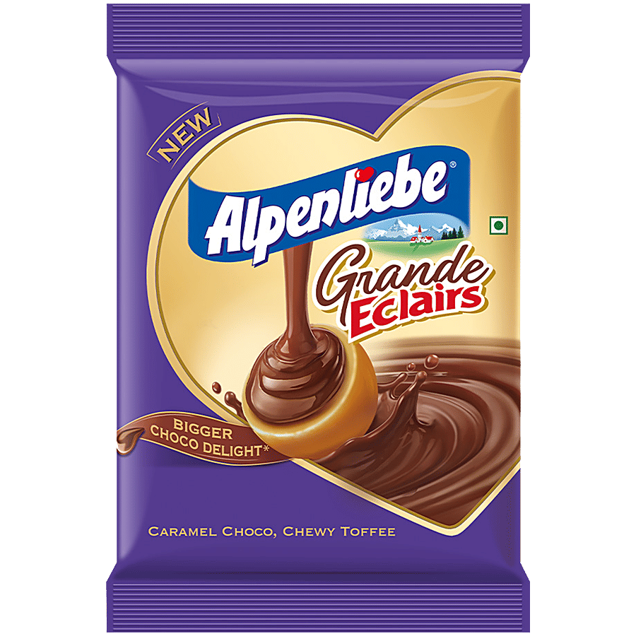 Chocoliebe Eclairs Plus Choco Caramel Chews Birthday Pack 125 Pcs Pouch