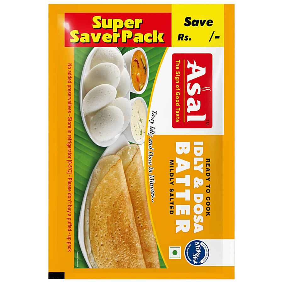 Asal Idly Dosa Batter Mildly Salted 2 Kg