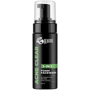 Beardo Acne Clear 3 In 1 Foam Facewash 100 Ml