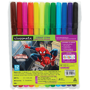 Classmate Sketch Pens Assorted Colour 12 Pcs