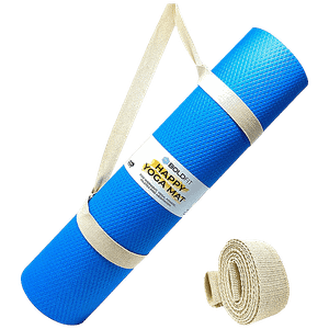 Boldfit Happy Yoga Mat With Strap 6 Mm Anti Slip Black 1 Pc