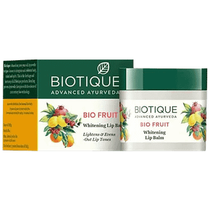 Biotique Lip Balm Whitening Bio Fruit Lightens Evens Out Lip Tones 12 G