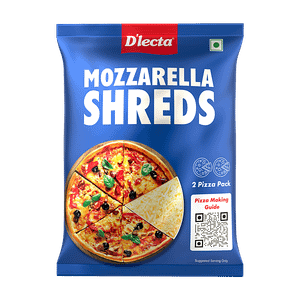 Dlecta Mozzarella Cheese Shredded 140 G Poly Pack