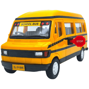 Centy Tmp School Bus Pull Back Toy With Openable Tailgate For 3 Years Yellow 1 Pc