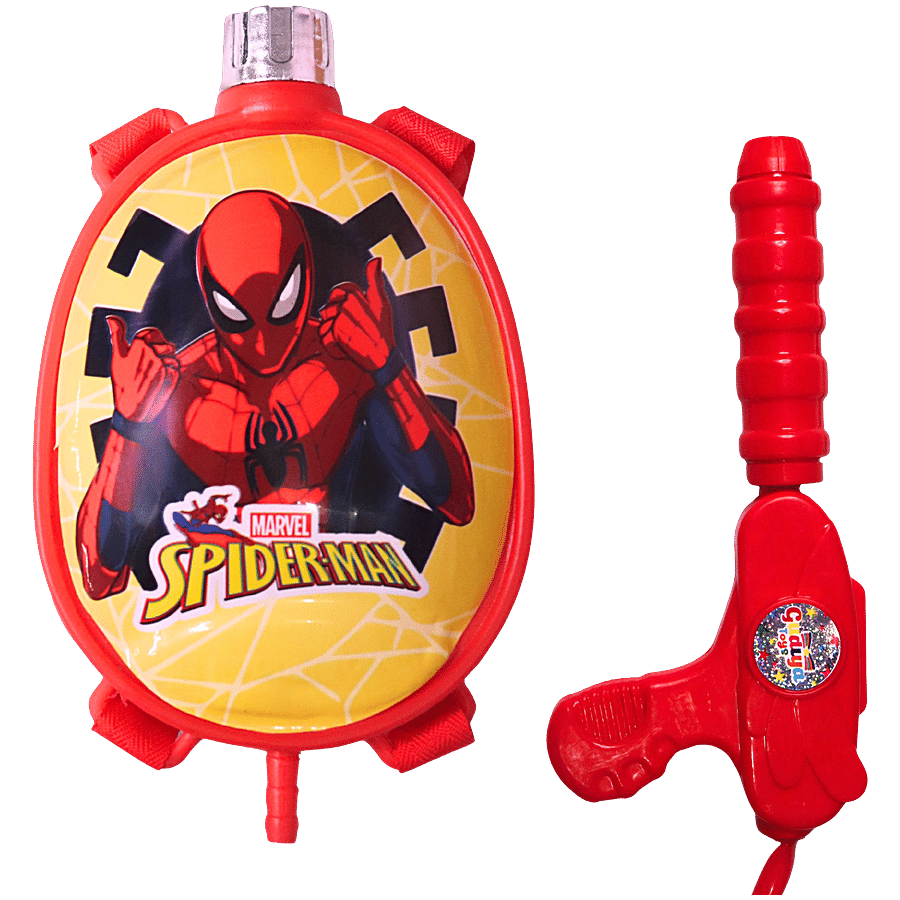 Dealbindaas Spidy Holi Blaster Backpack Pichkari Water Tank Small For Kids 1 Pc