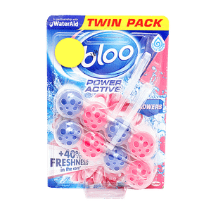 Bloo Solid Rim Power Active Flowers Twin Pack 50 G