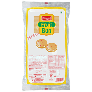 Dinshaws Fruit Bun Baked Soft No Preservatives Ready To Eat Snack 80g