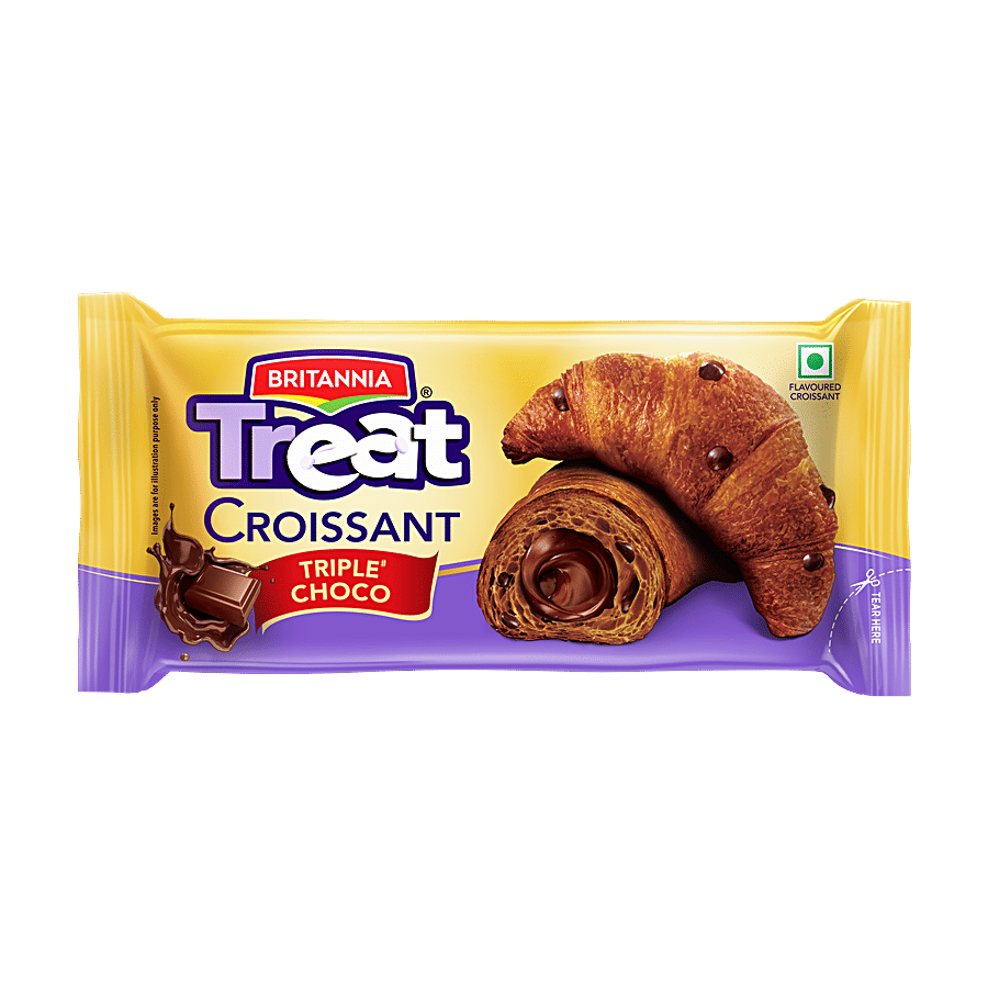 Britannia Treat Croissant Triple Choco 55 G