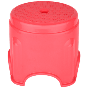 Asian Everyday Stool Saffron Red 1 Pc