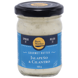 Bun Maska Jalapeno Cilantro Gourmet Butter Luscious Flavourful Creamy For Spread Dip Cooking Use 100 G