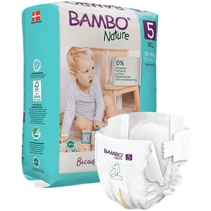 Bambo Nature Tape Diapers With Wetness Indicator Xl 22 Pcs