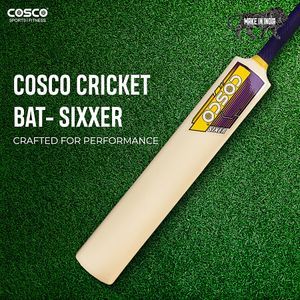 Cosco Cricket Bat Sixer Plastic For Tennis Ball 1 Pc