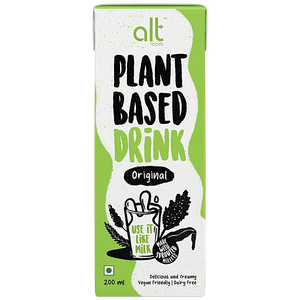 Alt Foods Plant Based Drink Original Made With Sprouted Millets Creamy Vegan Dairy Free 200 Ml