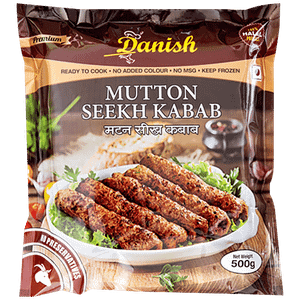 Danish Mutton Seekh Kabab 100 Halal Product No Added Colours Ready To Cook 500 G