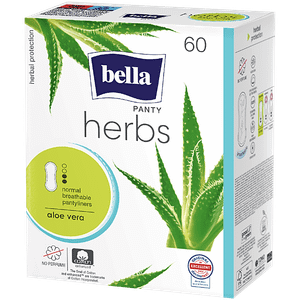 Bella Panty Herbs Aloe Vera Pantyliners 60 Pcs