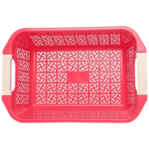 Asian Ideal Basket Plastic Junior Nested Assorted Colour High Quality Sturdy 1 Pc