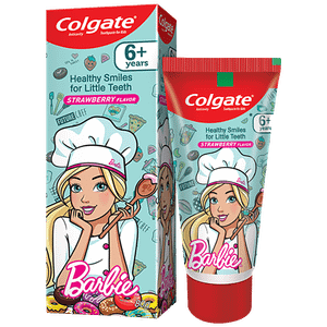 Colgate Kids Toothpaste 6 Years Strawberry Flavour Barbie 80 G