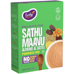 Early Foods Organic Sattu Maavu Multi Grain Millets Porridge Mix 200 G
