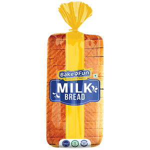 Bake O Fun Milk Bread Premium Soft Healthy Rich In Nutrients 350 G Pouch