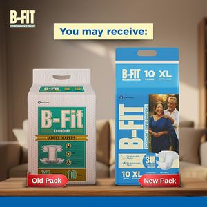 B Fit Economy Adult Diapers Xl 10 Pcs