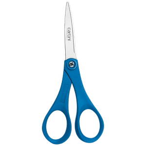 Cartini By Godrej Stainless Steel Comfort Scissors With Blue Handle Small 1 Pc