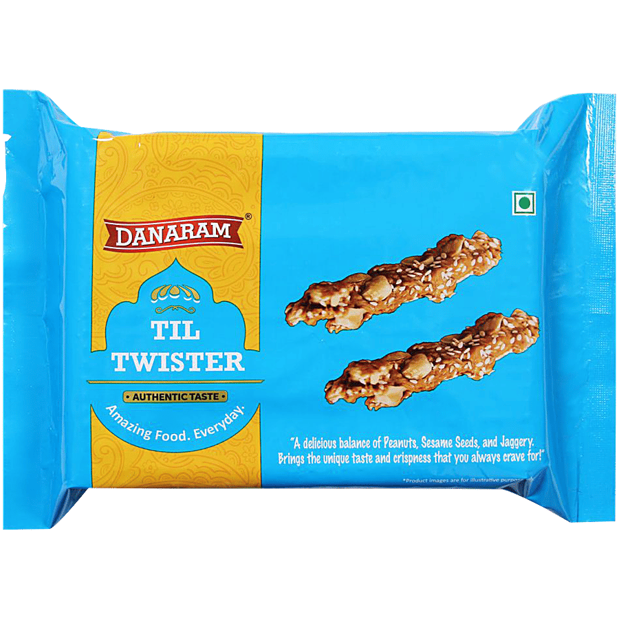 Danaram Til Twister Sesame Jaggery Based Healthy Sweet Dessert 400 G