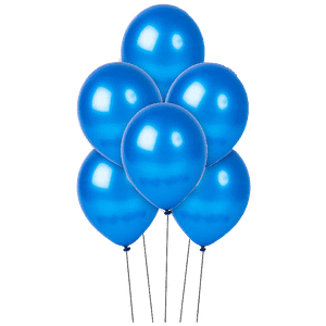 Cherishxcom Metallic Balloons For Birthday Decorations Baby Showers Bachelorette Party Supplies Blue 50 Pcs